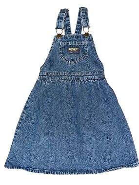 OshKosh B’Gosh The Genuine Article Vintage 1990’s Denim Dress Girls Size 6